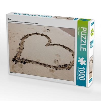 CALVENDO Puzzle Herz | 1000 Teile Lege-Größe 64x48cm Foto-Puzzle für glückliche Stunden