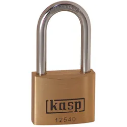 Messingschloss Premium, 40 mm, hoher Bügel, gleichschließend