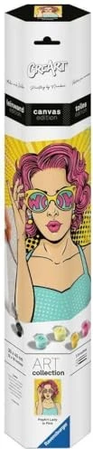 Ravensburger CreArt ART Collection Leinwand Edition - Lady in Pink (PopArt)