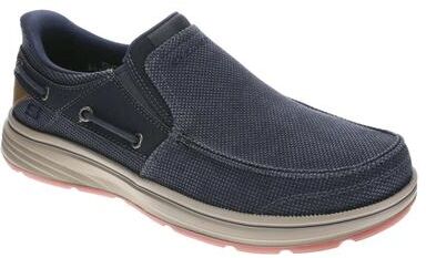 Skechers USA Troutt-Rustic (Men's) Casual Shoes in Navy, Size 11.5 M, Fabric/Memory Foam