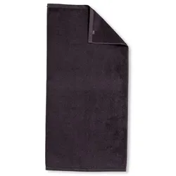 Vossen Duschtuch Vegan Life 67 x 140 cm Baumwolle Grau Anthrazit