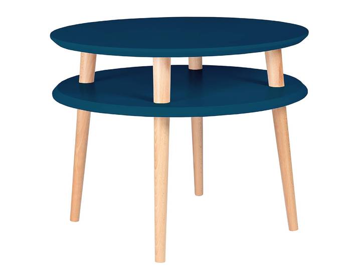 Table basse 57 x 45cm Bleu/Bleu pétrole