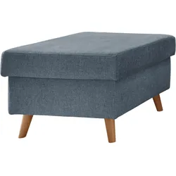 Hocker Valentina Blau Struktur