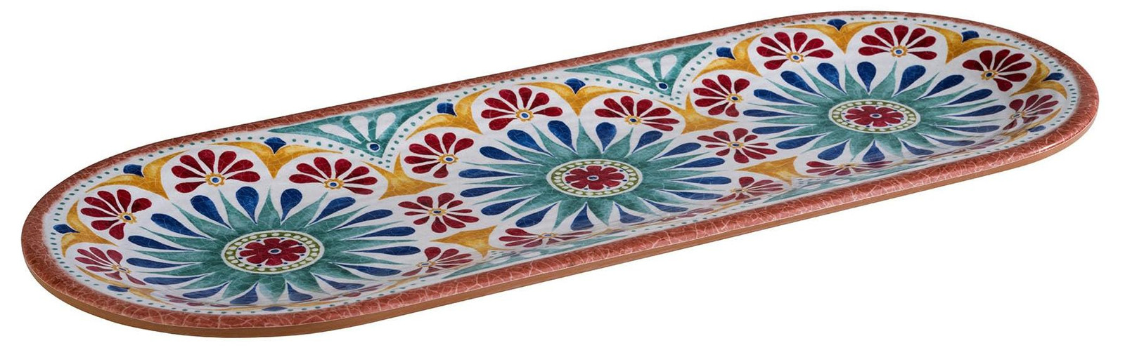 Dripio Melamine plaat ARABESKE terracotta-look B/D/H: 38 x 15,5 cm