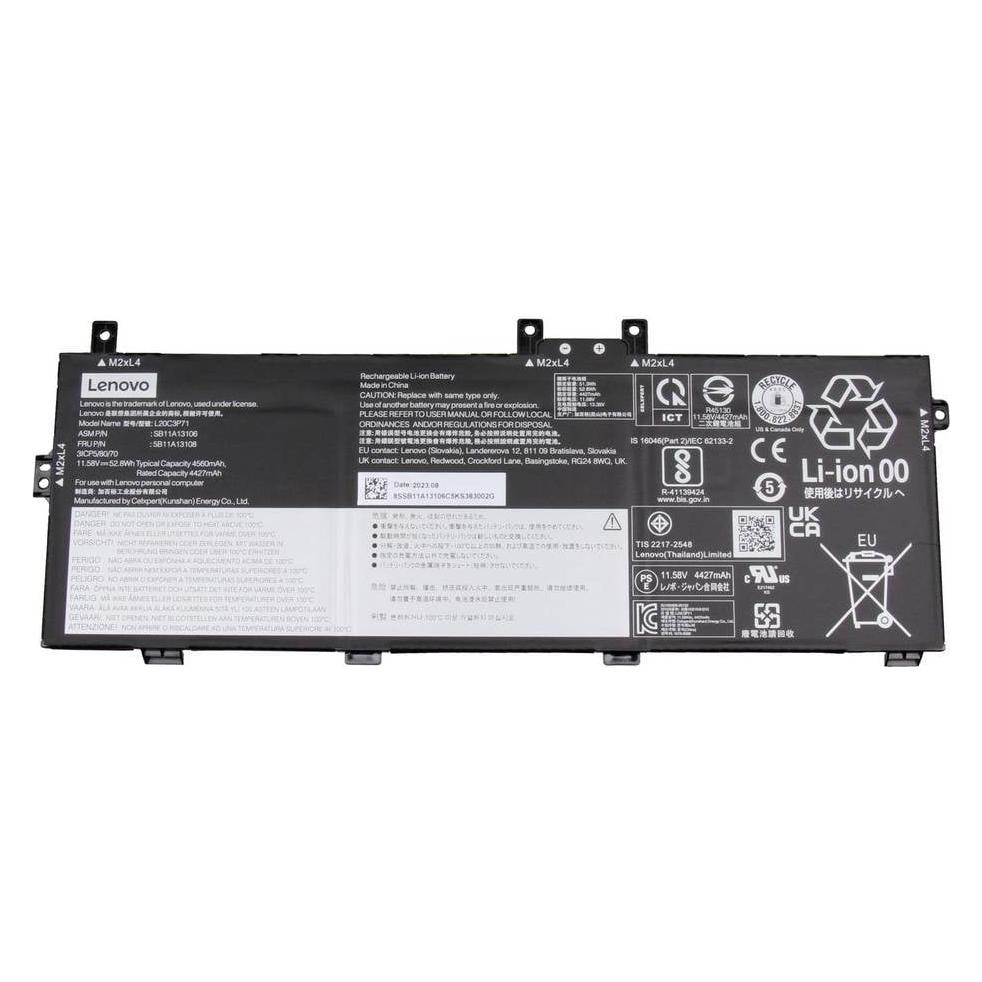 Lenovo Akku 52.8Wh für X13 Yoga Gen 3 (4560 mAh) (5B11A13108)