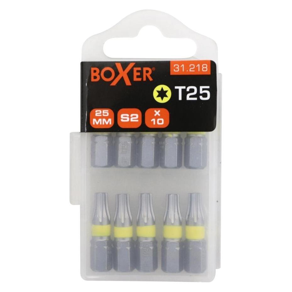 Boxer TORX 25 bitssaet gul 10 stk. (31218)