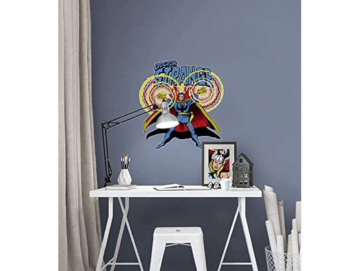 Komar Marvel Wandtattoo Doctor Strange Comic Classic - 50 x 70 cm (Breite x Höhe) - 1 Teile - Dormammus, Dr. Strange, Deco-Sticker, Wandaufkleber, Wandsticker, Wanddeko, Kinderzimmer - 14074h