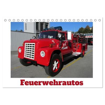 Feuerwehrautos (Tischkalender 2027 DIN A5 quer), CALVENDO Monatskalender