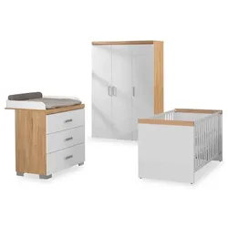 Portobello Babyzimmer-Set Kristin 2 3tlg. Dekor Weiß