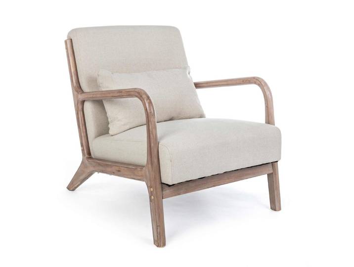Feeling4Home Sessel Ancilla mit Stoff-Bezug, Beige