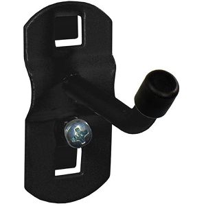 ADB Werkzeughalter 73114, schwarz, für Lochwand, mit schrägem Hakenende 45°, aus Metall, 50 mm