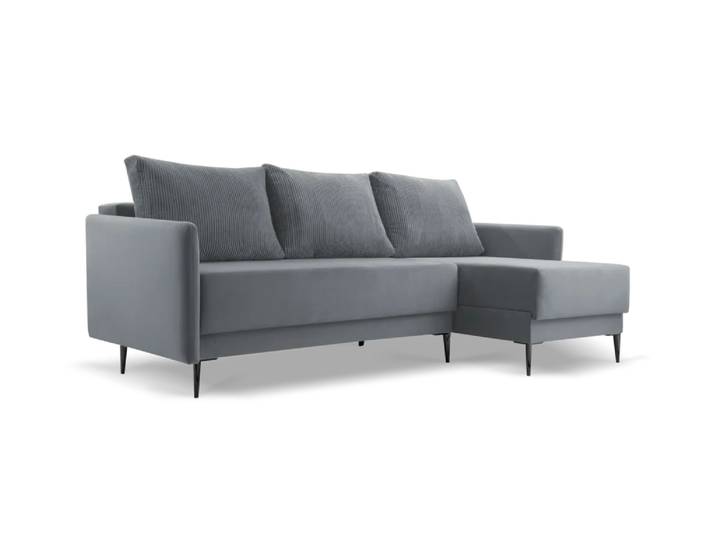 Ecksofa PEDRO Rechts Grau (Paros 06, Poso 60)