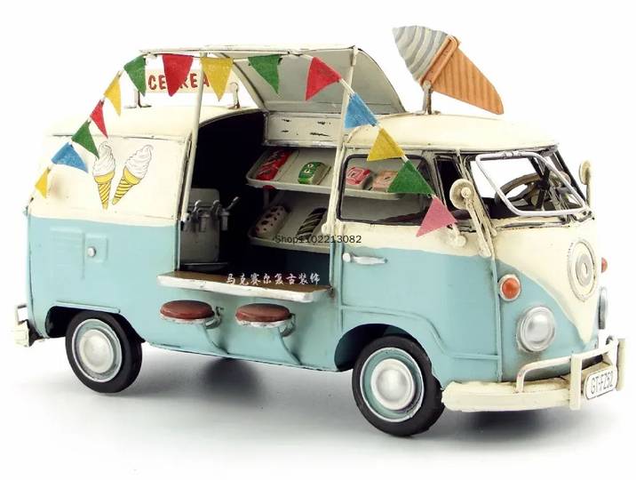 Modèle de Bus en fer forgé Vintage ancien, ameublement de maison, artisanat décoratif
