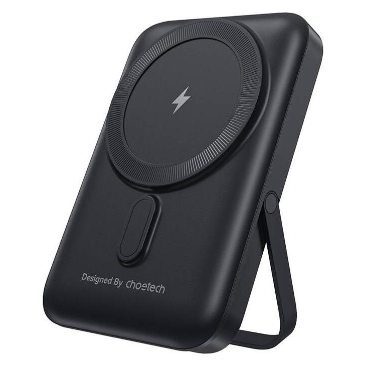 Choetech B743 10000mAh 20W PD magnetic powerbank with stand (black) (10000 mAh) (B743)