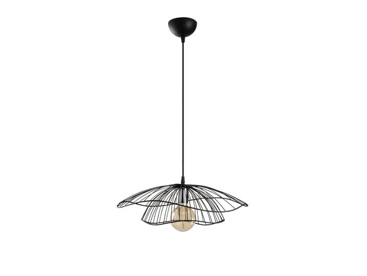 Lampe suspendue en métal Tel - 50 x 50 cm - Noir