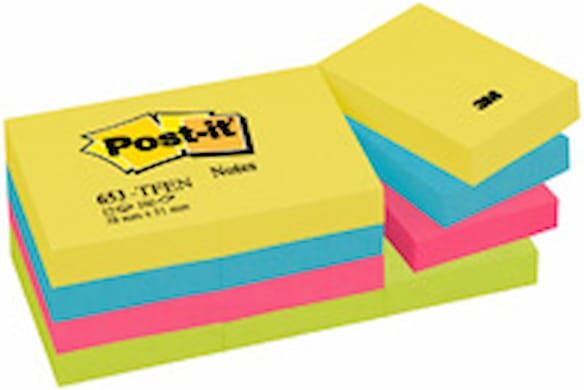 Post-it Notisar 38x51 Energetic (12)