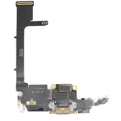 Dock-Connector mit Flexkabel, passend für iPhone 11 Pro, inkl. angelöteter Connector-Chip, gold