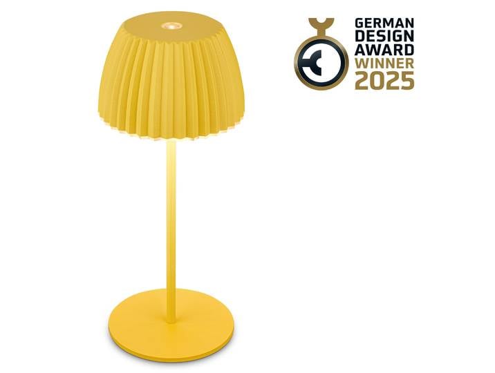BRILONER LEUCHTEN LED Tischleuchte Akku LED Tischleuchte , gelb, Leuchten, LED Tischleuchte