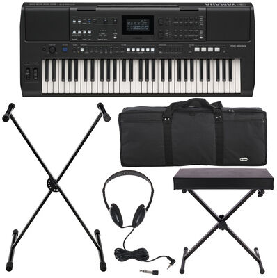 Yamaha PSR-E583 Deluxe Bundle Schwarz