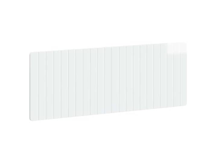 Favemtsl Wandkopfteil 140 x 50 cm Hochglanz Weiß Holzwerkstoff Kompakte Wandablage fürs Schlafzimmer mit integrierten Fächern, feuchtigkeitsresistenter Oberfläche und geradliniger Optik.