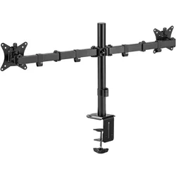 Deltaco ARM-0300-B (Tisch, 32", 9 kg), Monitor Halterung, Schwarz