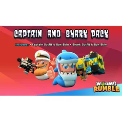 Worms Rumble - Captain & Shark Double Pack