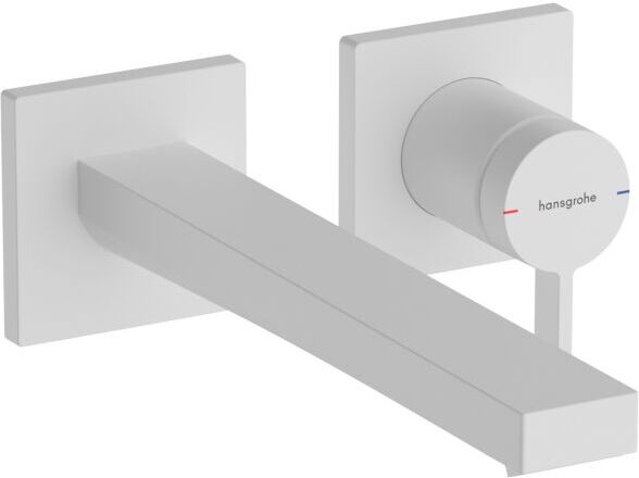 Hansgrohe Tecturis E Waschtischarmatur 73051700 Ausladung 225mm, UP, für Wandmontage, mattweiß