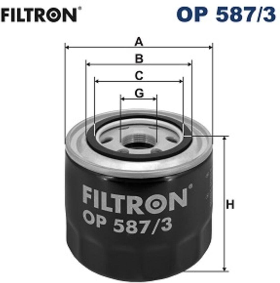 Ölfilter FILTRON OP 587/3