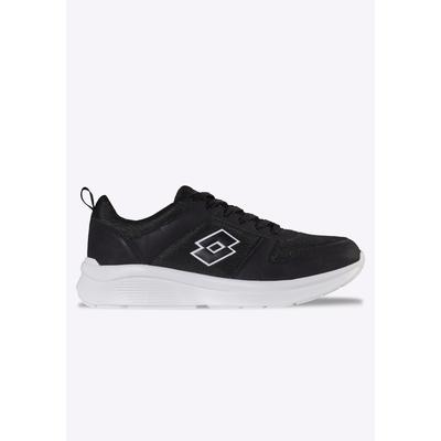 Sneaker LOTTO, Herren, Gr. 41, schwarz (schwarz, weiß), Mesh, Synthetik, Schuhe Sneaker