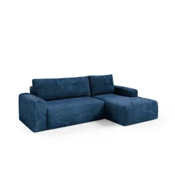 ECKSOFA Romeo 3 Sitzplätze Dunkelblau