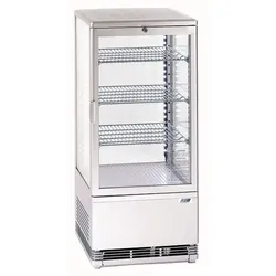 KBS Gastrotechnik Tischkühlvitrine RT-78 G LED (weiß)