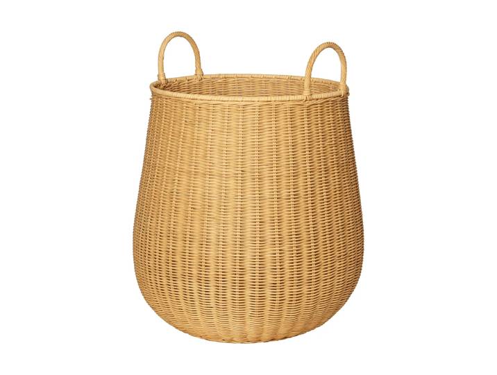 Ferm Living Geflochtener Wäschekorb Medium, naturfarben