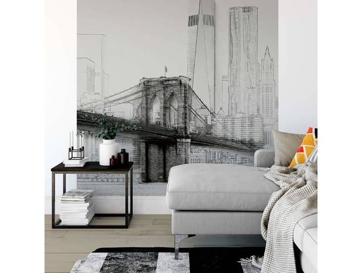 home24 Fotobehang New York Skyline 1 x 2cm