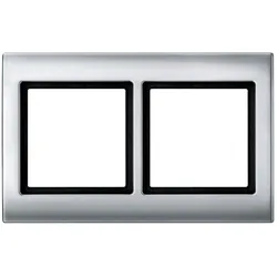 Merten 400260 AQUADESIGN-Rahmen, 2fach, aluminium