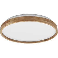 Osram, Deckenleuchte, LED-Deckenleuchte mit Holzring, Dimmbar, warmweiss, 3.000 K, EEK: F, IP20 (1500 lm)