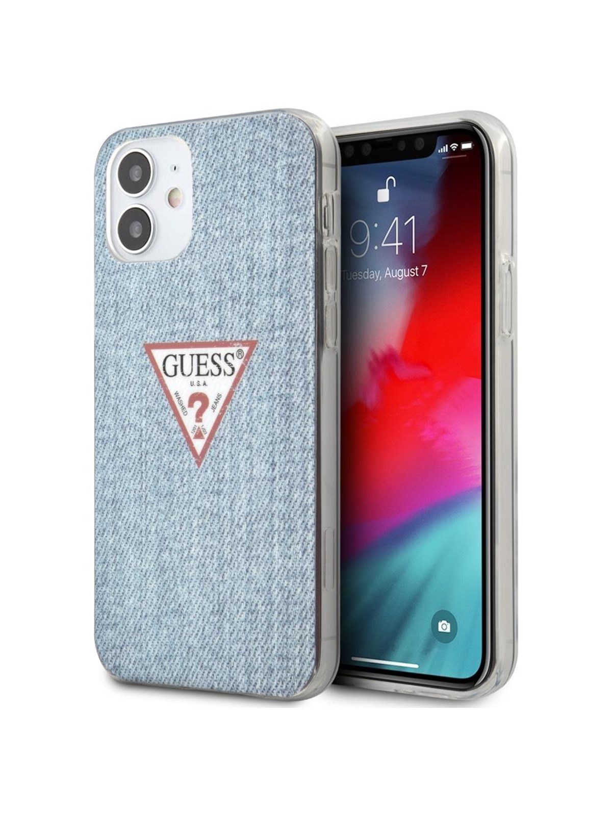 GUESS GUHCP12SPCUJULLB iPhone 12 mini 5.4" blue/light blue hardcase Jeans Collection