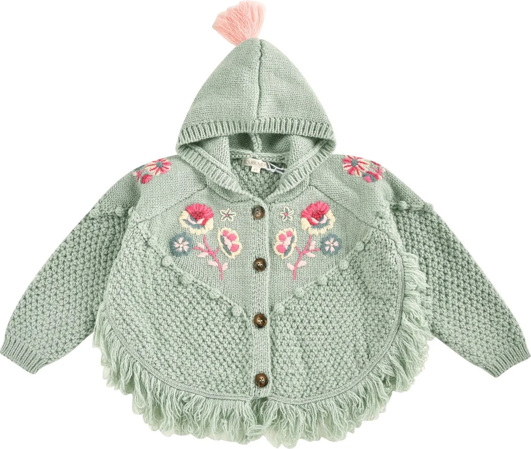 Louise Misha Cardigan Capuche Clara Sauge 8 ans