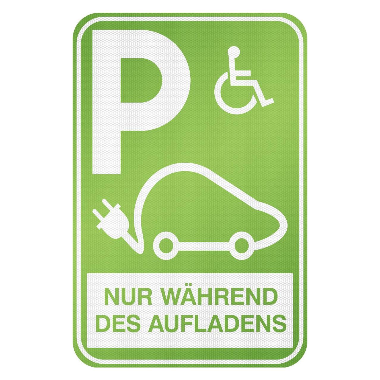 Brady I/EVP7/DE/RFL-390X590-1, Parkschild für Elektrofahrzeuge - Parkplatz für das Aufladen Ihres (310298)