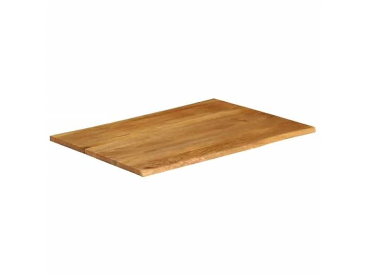 Tischplatte Massivholz Mango 110x80x3,8 cm für Rand Rustikales Design, einzigartige Maserung, einfache Montage, für Esszimmer und Gewerbebereich