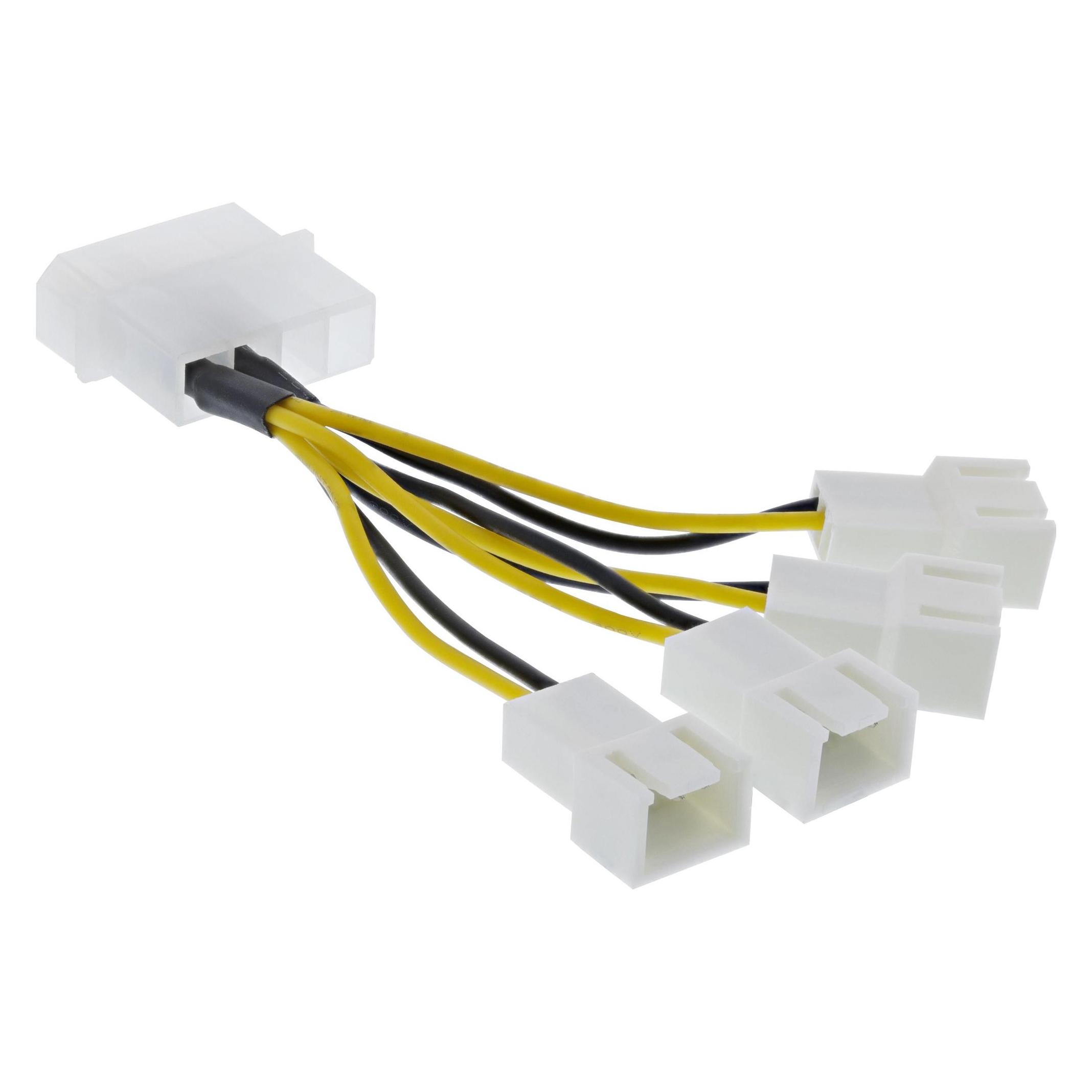 Aquatuning Adapter (5 cm, 3 Pin, 4 pin Molex) (33341A)
