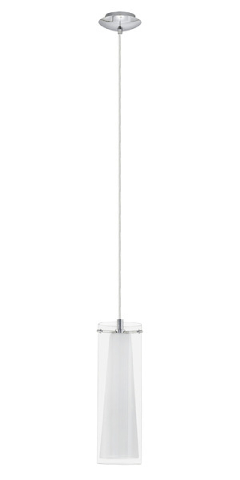 Eglo Hanglamp Pinto Pendel Chroom en Glas