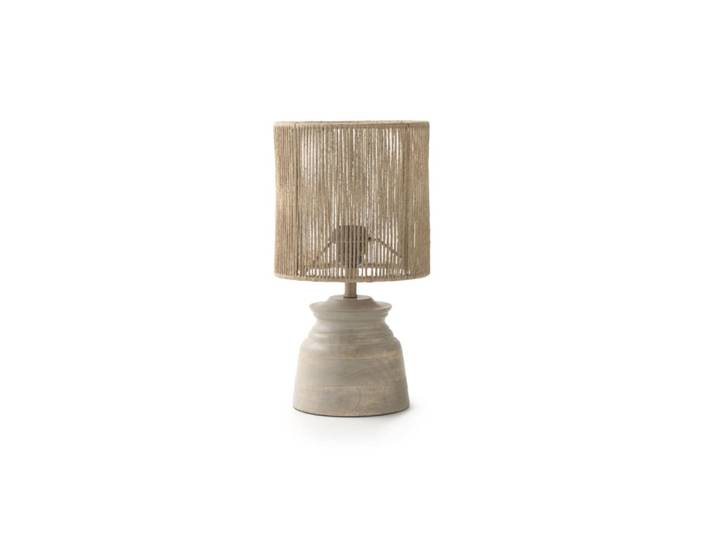 Lampe de table en jute