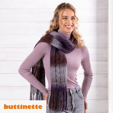 Strickanleitung – Schal mit Fransen aus Woll Butt Zoey