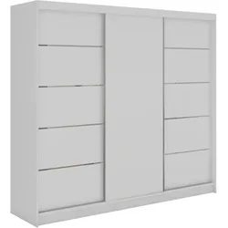 SCHWEBETÜRENSCHRANK 240 - MACEDONIA - Weiß