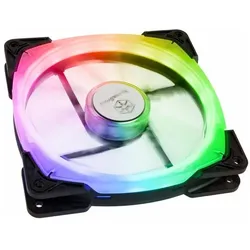 Silverstone SST-FW142-RGB, RGB Lüfter (140 mm), PC Lüfter, Schwarz, Transparent