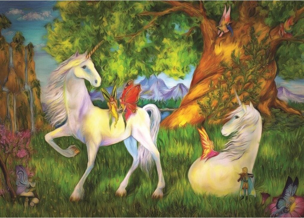 ART PUZZLE Puzzel Eenhoorns, 100 stukjes