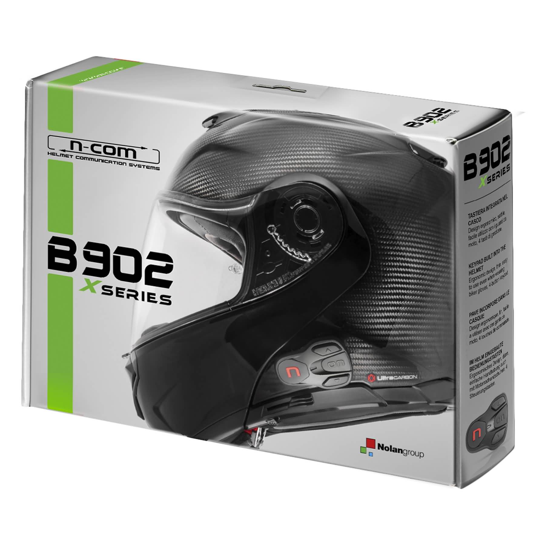 Nolan N-Com B902 X Motorrad-Intercom, 1 Stück, Schwarz