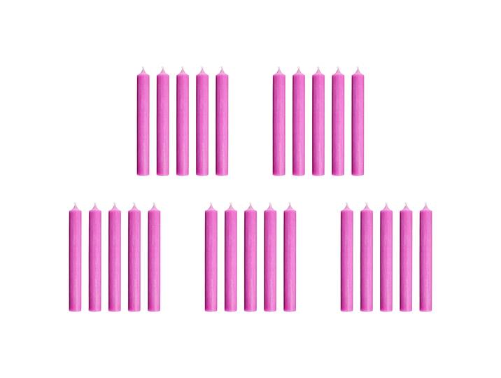 Stabkerze RAINBOW 25er-Set 18cm Fuchsia