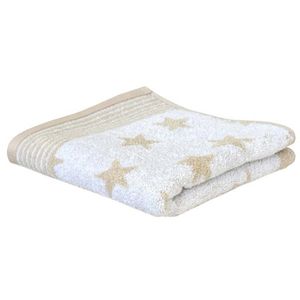 Dyckhoff Handtuch Stars, sand, 70 x 140 cm, Duschtuch, aus 100% Baumwolle, 480 g/m²