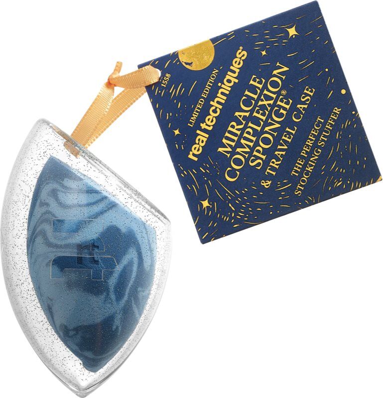 Real Techniques Holiday Miracle Complexion Sponge & Travel Case makeup sponge + cover